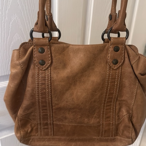 Frye Handbags - Frye Tan Leather Shoulder Bag